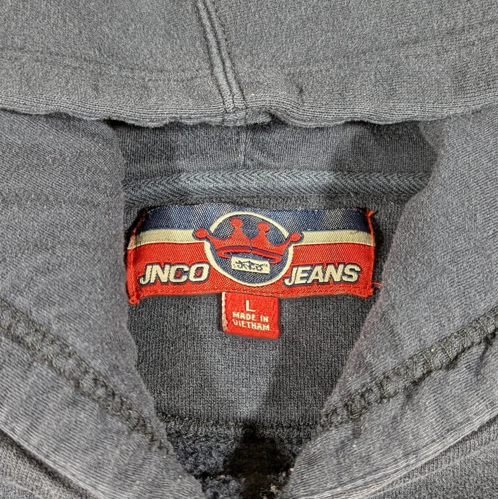 Vintage Jnco Jeans Sz Large Embroidered Hoodie - Picture 3 of 3